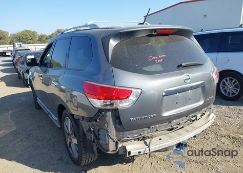 2015 Nissan Pathfinder Platinum from USA, damaged, VIN 5N1AR2MN3FC687084
